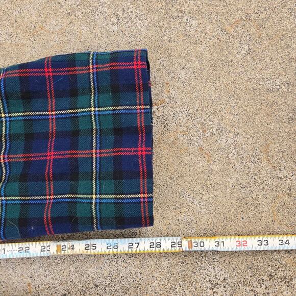 Vtg 70s 80s PENDLETON Woolen Mills Tartan Plaid Pattern Wool Pants 27" Fit - Picture 7 of 7